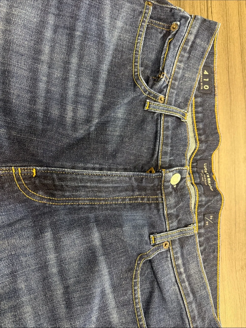 Lucky Brand Men's Dark Blue Slim Straight Jeans